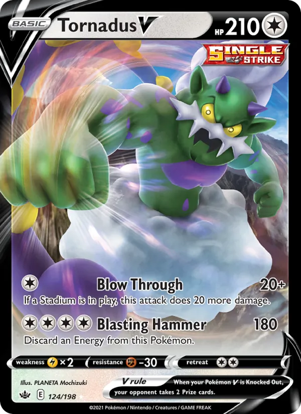 Tornadus V #124 – Chilling Reign card
