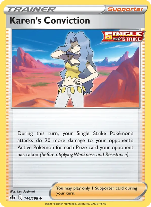 Karen's Conviction #144 – Chilling Reign card