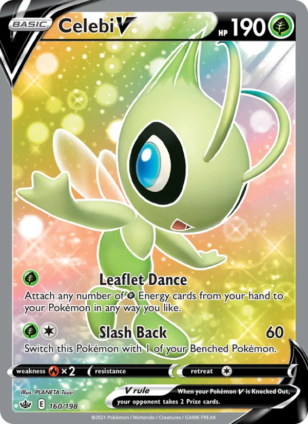 Celebi V #160 – Chilling Reign card