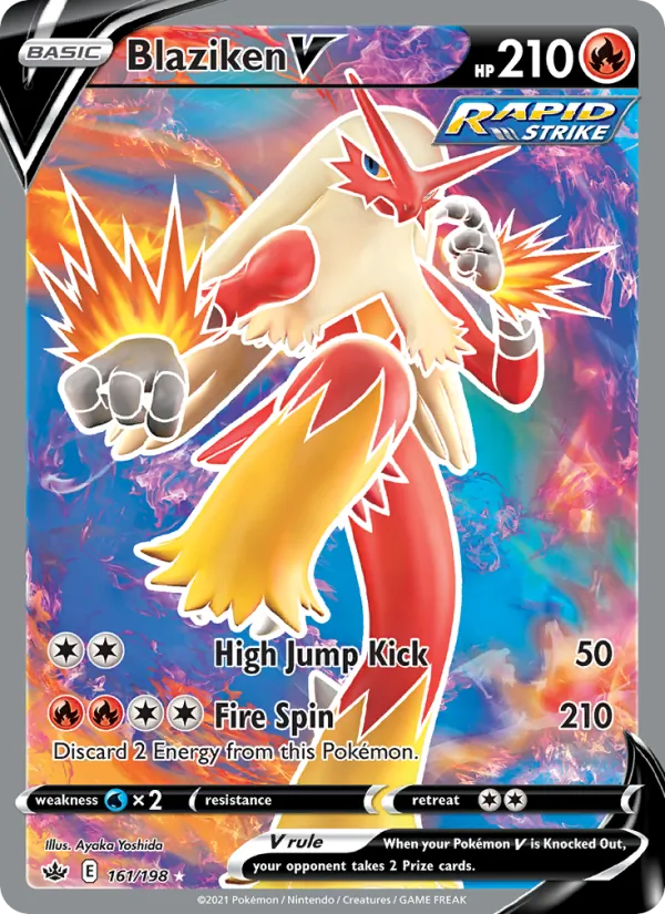 Blaziken V #161 – Chilling Reign card