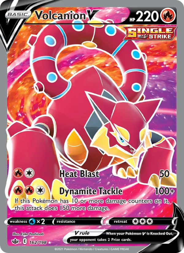 Volcanion V #162 – Chilling Reign card