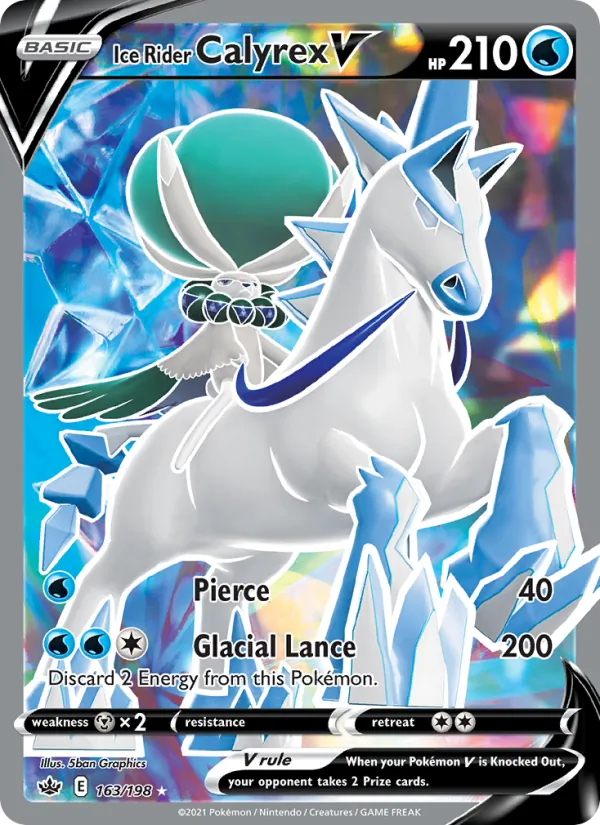 Ice Rider Calyrex V #163 – Chilling Reign card