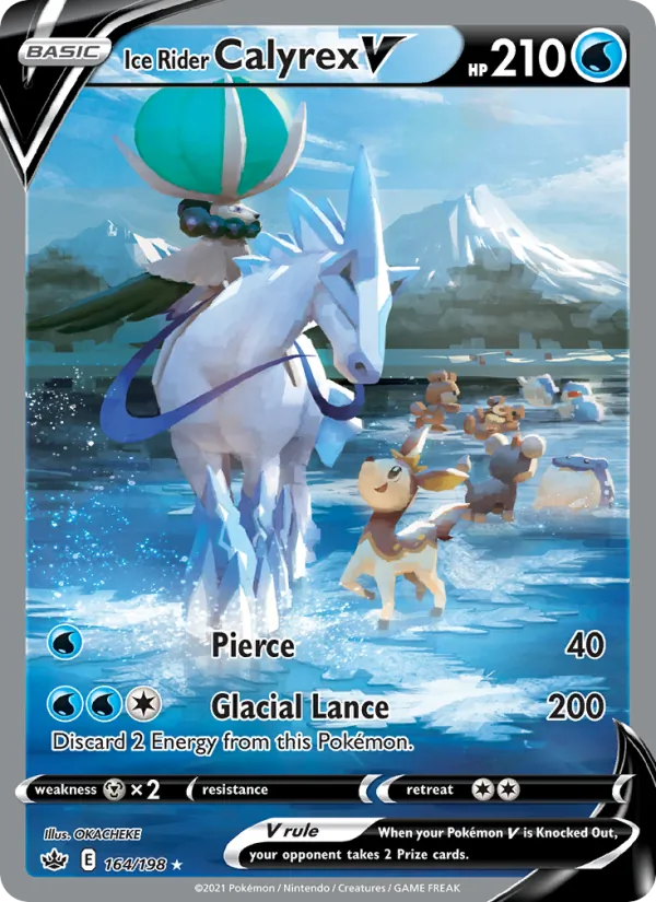 Ice Rider Calyrex V #164 – Chilling Reign card