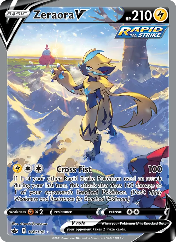 Zeraora V #166 – Chilling Reign card
