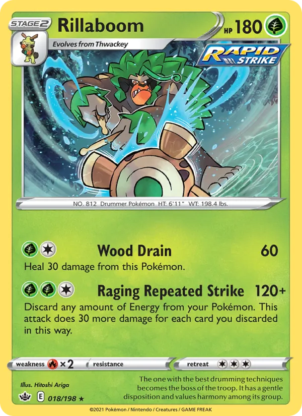 Rillaboom #18 – Chilling Reign card