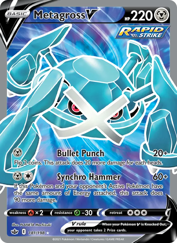 Metagross V #181 – Chilling Reign card
