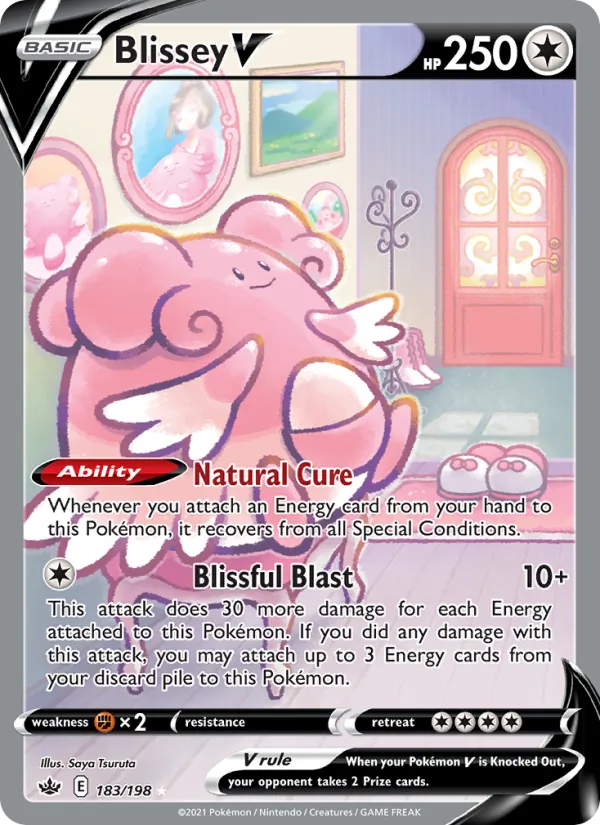 Blissey V #183 – Chilling Reign card