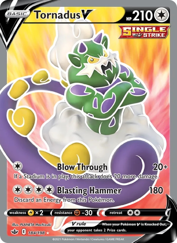 Tornadus V #184 – Chilling Reign card