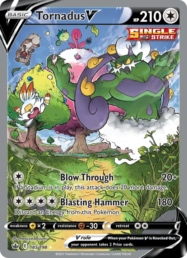 Tornadus V #185 – Chilling Reign card