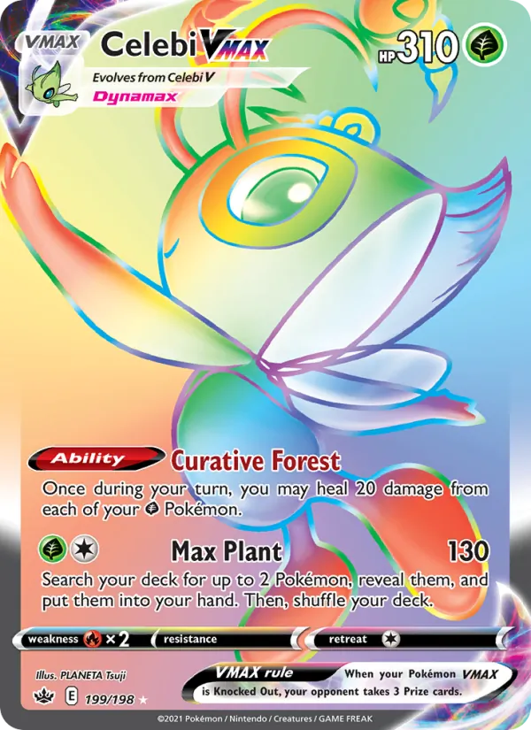 Celebi VMAX #199 – Chilling Reign card