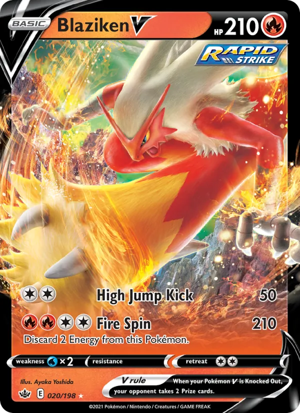 Blaziken V #20 – Chilling Reign card