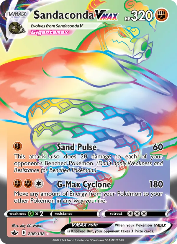 Sandaconda VMAX #206 – Chilling Reign card