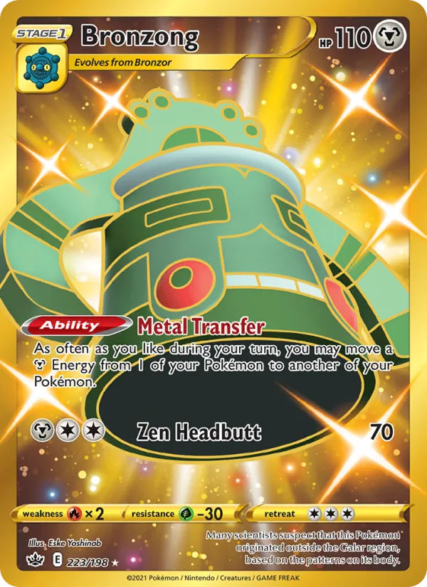 Bronzong #223 – Chilling Reign card
