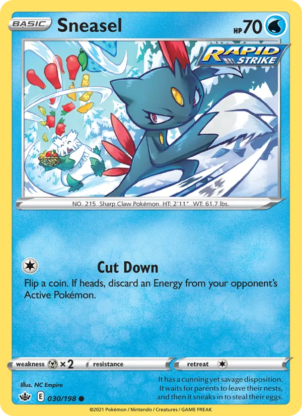 Sneasel #30 – Chilling Reign card