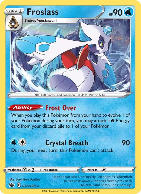 Froslass #36 – Chilling Reign card