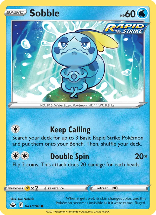 Sobble #41 – Chilling Reign card