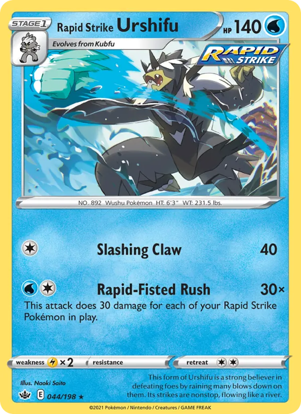Rapid Strike Urshifu #44 – Chilling Reign card