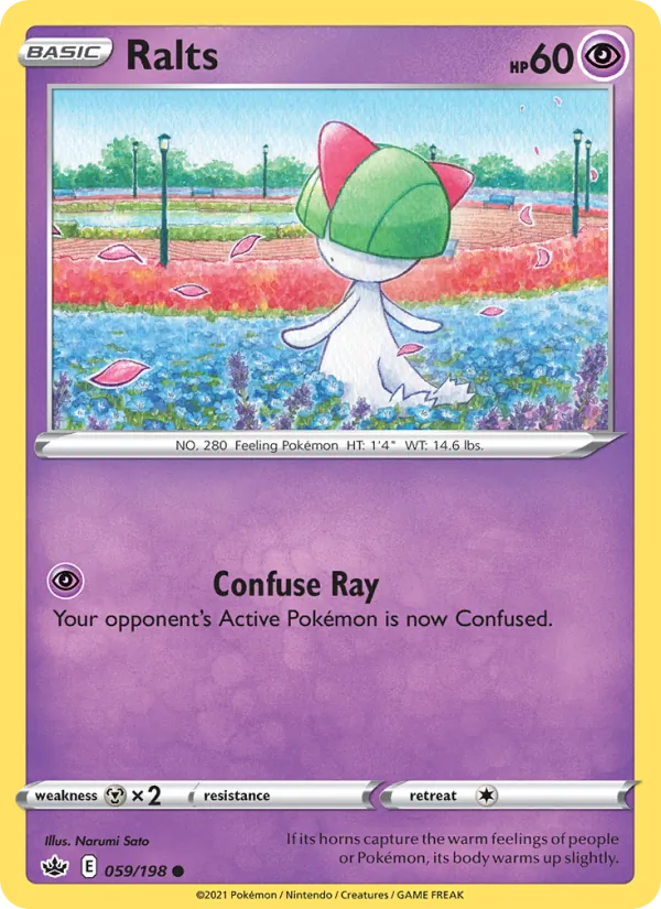 Ralts #59 – Chilling Reign card