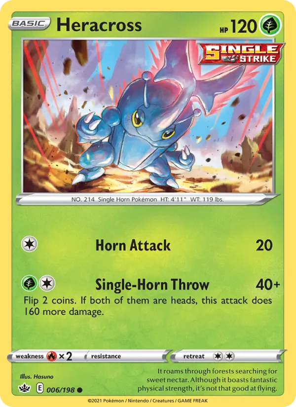 Heracross #6 – Chilling Reign card
