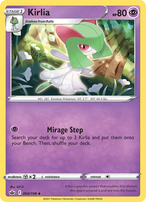 Kirlia #60 – Chilling Reign card