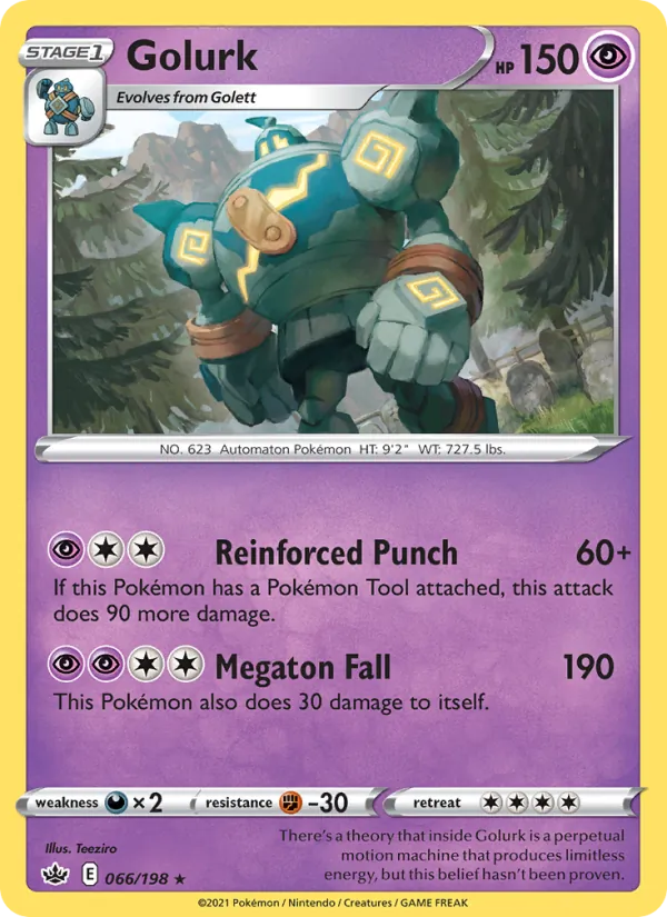Golurk #66 – Chilling Reign card