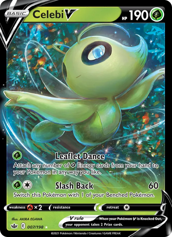 Celebi V #7 – Chilling Reign card