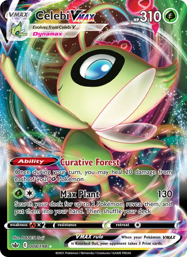 Celebi VMAX #8 – Chilling Reign card