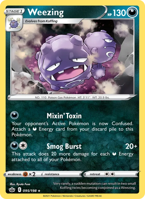 Weezing #95 – Chilling Reign card