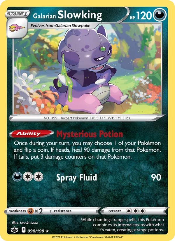Galarian Slowking #98 – Chilling Reign card