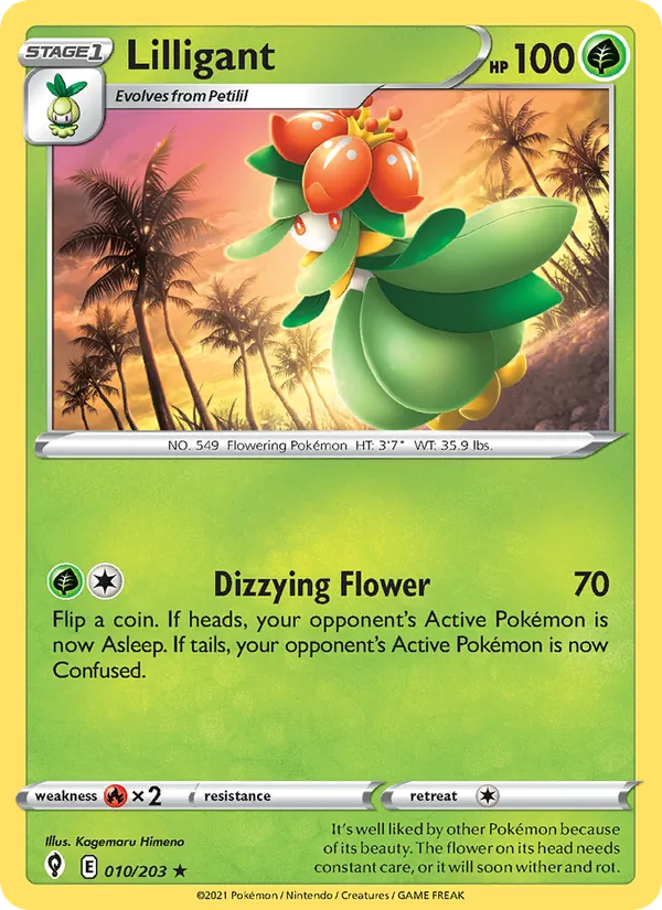 Lilligant #10 – Evolving Skies card