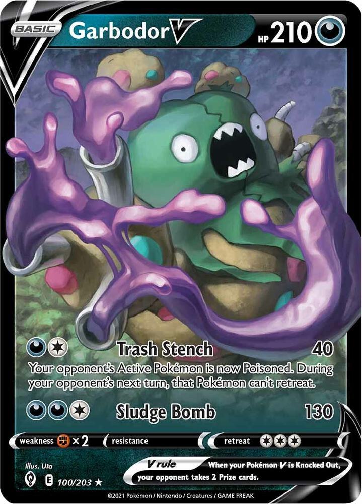 Garbodor V #100 – Evolving Skies card