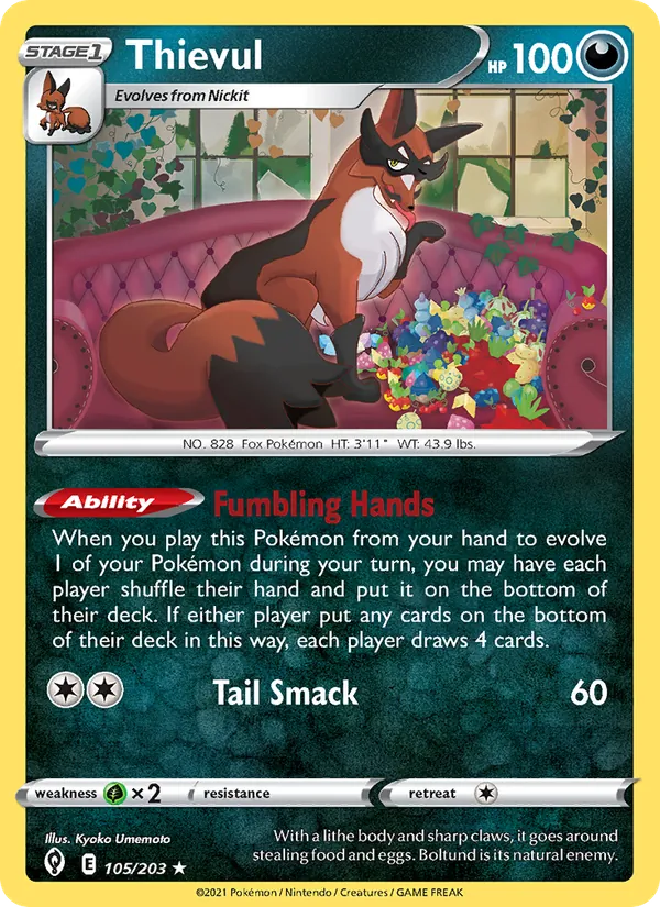 Thievul #105 – Evolving Skies card