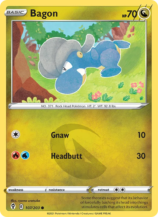 Bagon #107 – Evolving Skies card