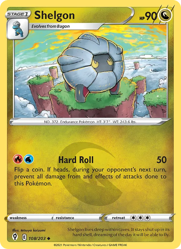 Shelgon #108 – Evolving Skies card