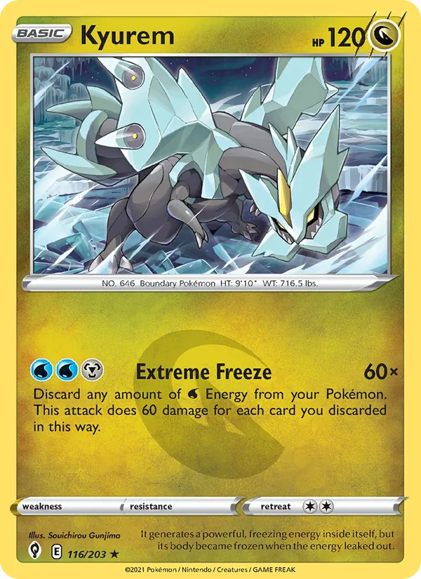 Kyurem #116 – Evolving Skies card