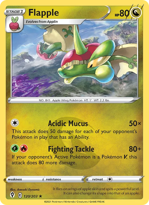 Flapple #120 – Evolving Skies card
