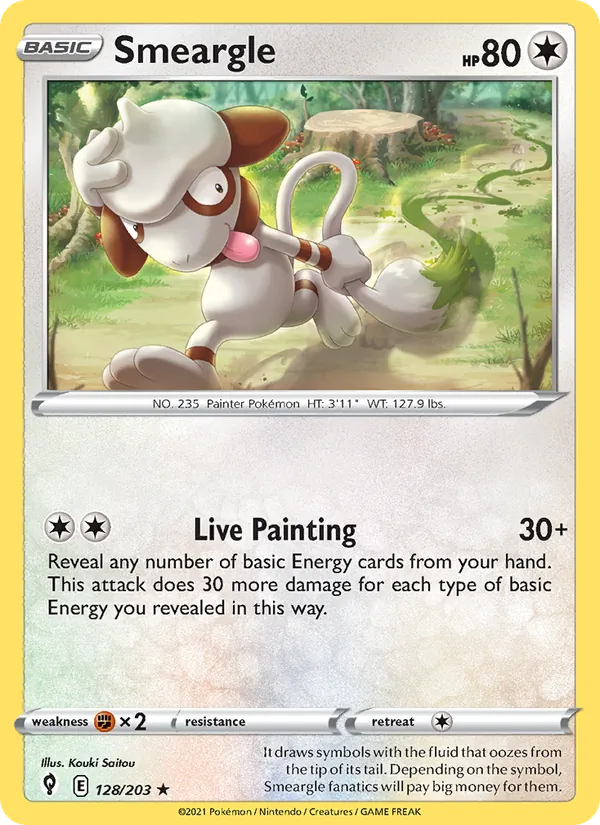 Smeargle #128 – Evolving Skies card