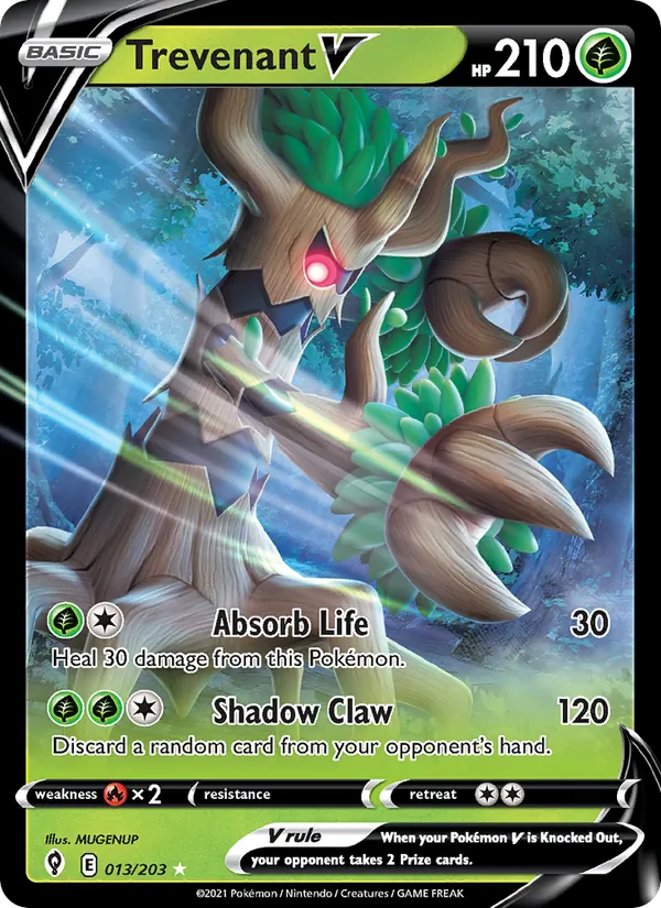 Trevenant V #13 – Evolving Skies card