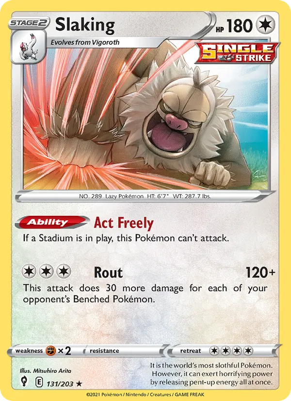 Slaking #131 – Evolving Skies card