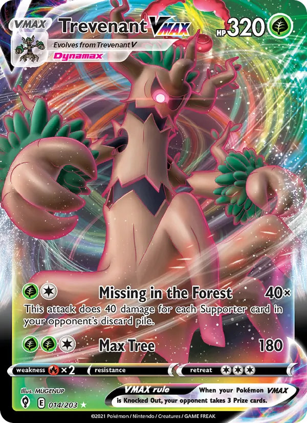 Trevenant VMAX #14 – Evolving Skies card