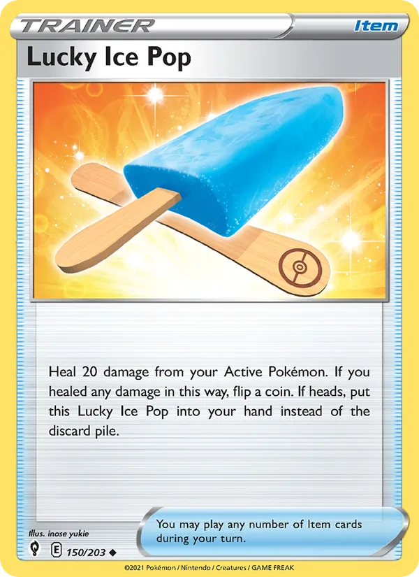 Lucky Ice Pop #150 – Evolving Skies card