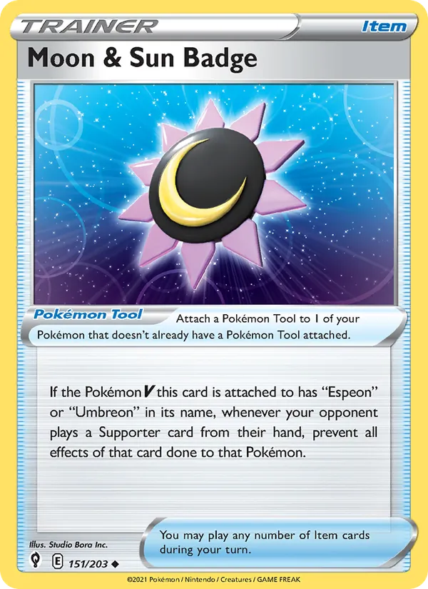 Moon & Sun Badge #151 – Evolving Skies card