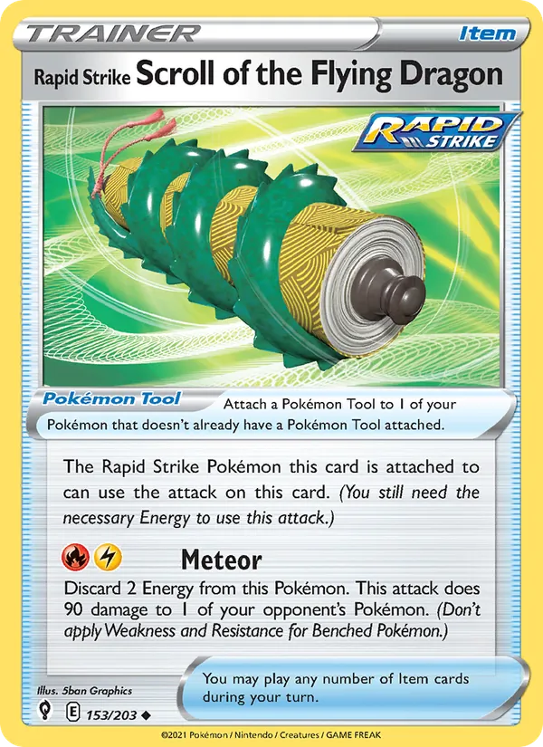 Rapid Strike Scroll of the Flying Dragon #153 – Evolving Skies card
