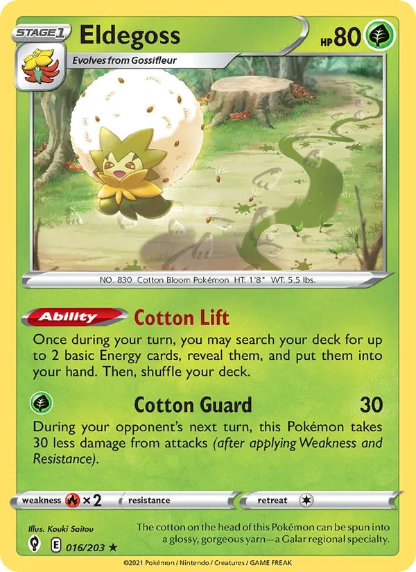 Eldegoss #16 – Evolving Skies card