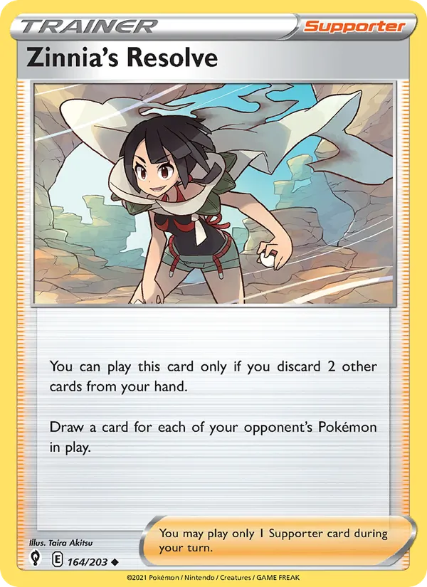 Zinnia's Resolve #164 – Evolving Skies card