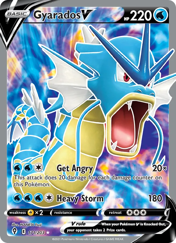 Gyarados V #171 – Evolving Skies card