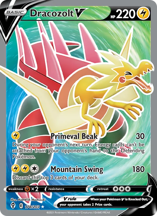 Dracozolt V #178 – Evolving Skies card
