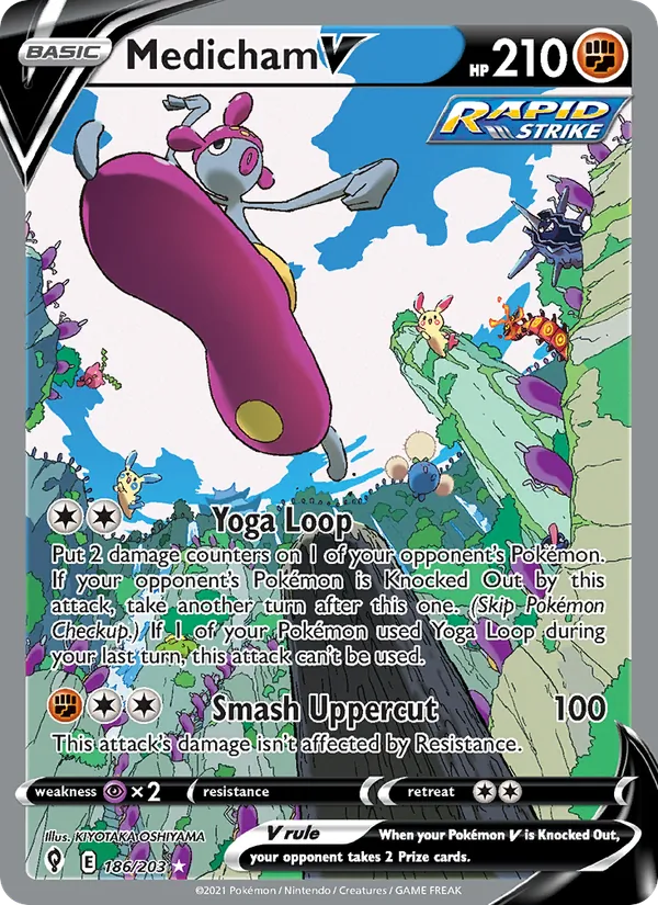Medicham V #186 – Evolving Skies card