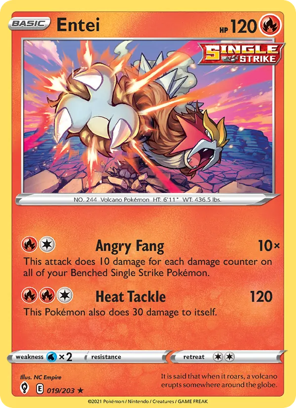 Entei #19 – Evolving Skies card