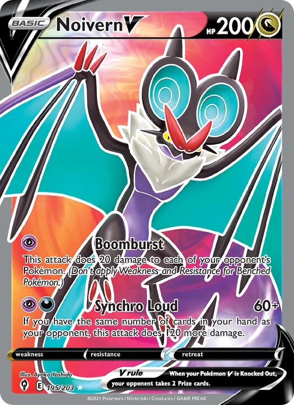 Noivern V #195 – Evolving Skies card